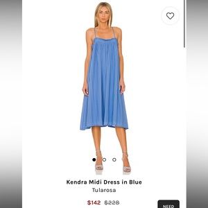 Kendra Midi Dress in Blue